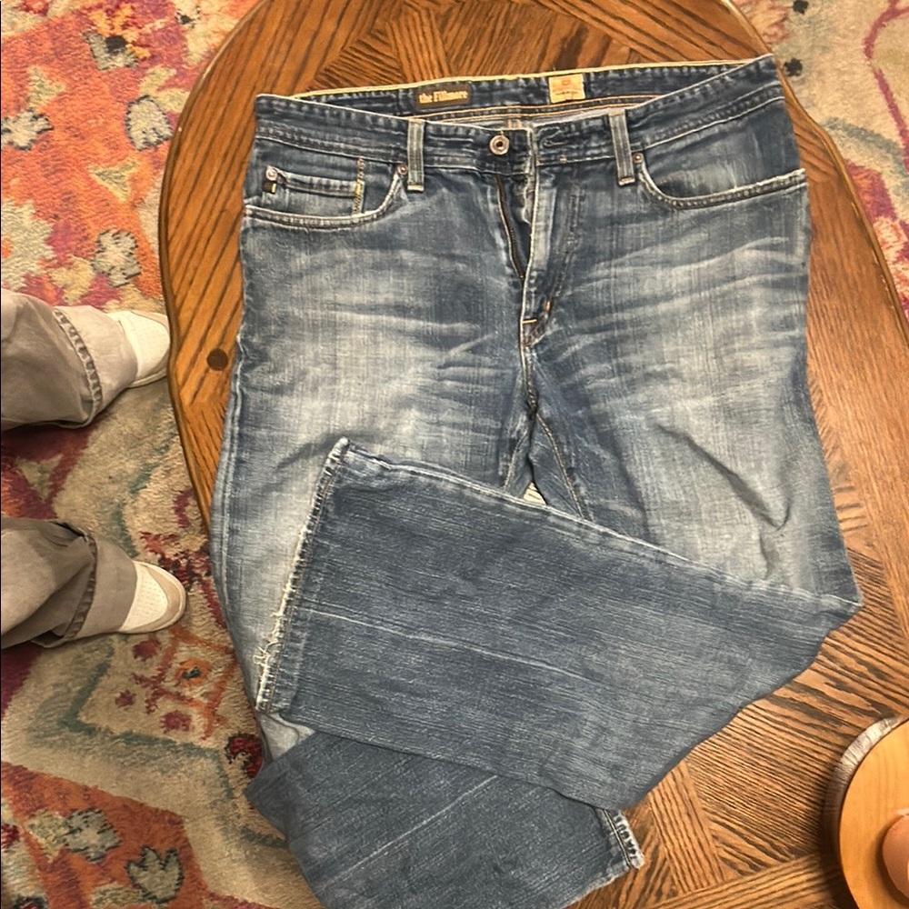 Stylish Faded Blue Jeans